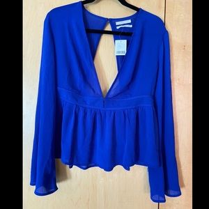 Urban Outfitters Open Back Blouse - L